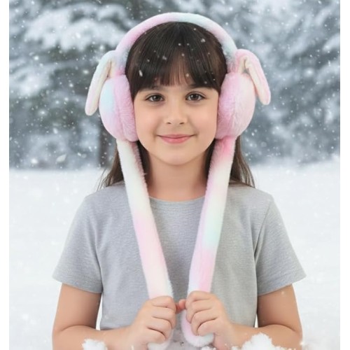 Kaan Muffler Colorful Bunny Moving Ears