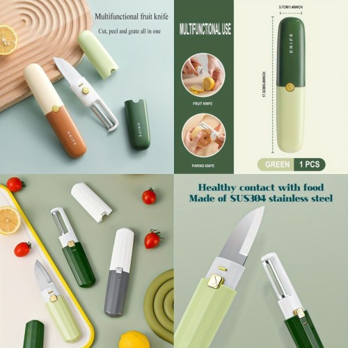 2 in 1 Stainless Steel Knife and Peeler