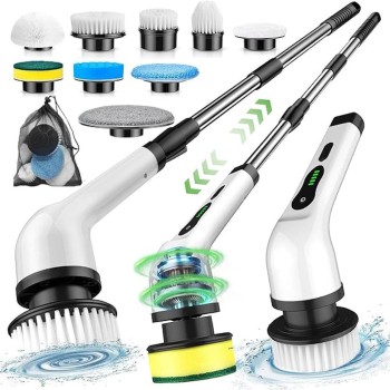 9 in 1 Electric Cleaning Brush for Home & Bathroom