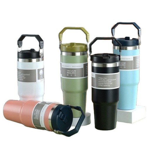 900 ml Stainless Steel Insulated Tumbler with Straw