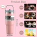 900 ml Stainless Steel Insulated Tumbler with Straw