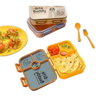 Bite Buddy Lunch Box 4 Compartments Airtight