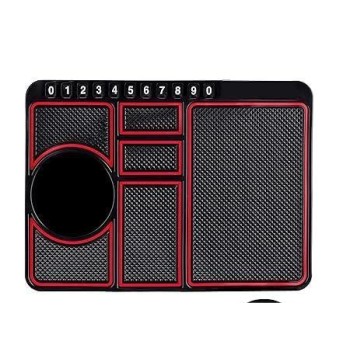 Car Dashboard Mat Anti-Slip with Mobile Number