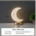 Crystal Half Moon Shape Touch Lamp