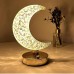 Crystal Half Moon Shape Touch Lamp