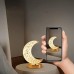 Crystal Half Moon Shape Touch Lamp