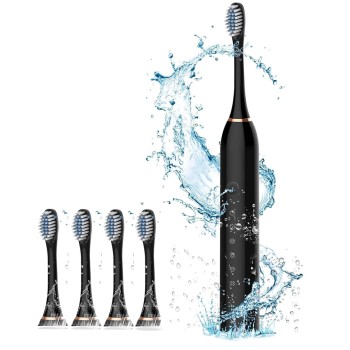 Electric Toothbrush with 6 Modes 4 Brush Heads