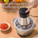 Electric Vegetable Chopper Meat Grinder 2L Steel