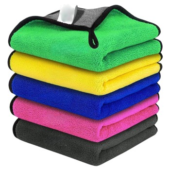 Microfiber Heavy Cloth for Car Cleaning Double Sided - 3 Pc.