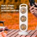 Portable Triple-Head Desktop Fan  USB Rechargeable