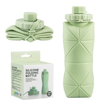 Silicone Folding Water Bottle 600 ML