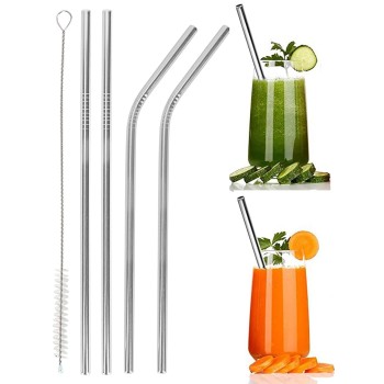 Stainless Steel Straws With Brushes