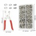 Tich Button with Fastener Pliers Press Tool Kit
