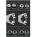 Tich Button with Fastener Pliers Press Tool Kit