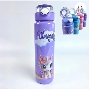 Unicorn Themed Kids Water Bottle 900ml