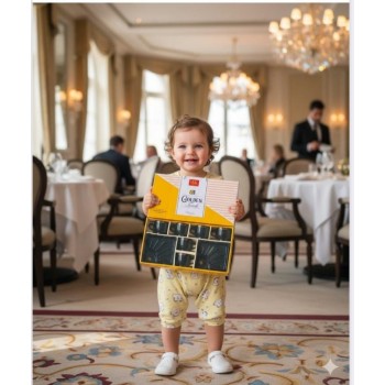 Golden Touch  6Pc.Cup & 2pc Plastic Serving Tray ( 6+2 )