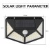100 LEDs Solar Wall Light Outdoor