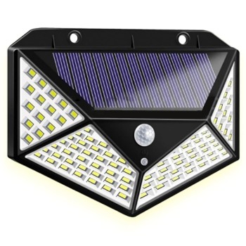 100 LEDs Solar Wall Light Outdoor
