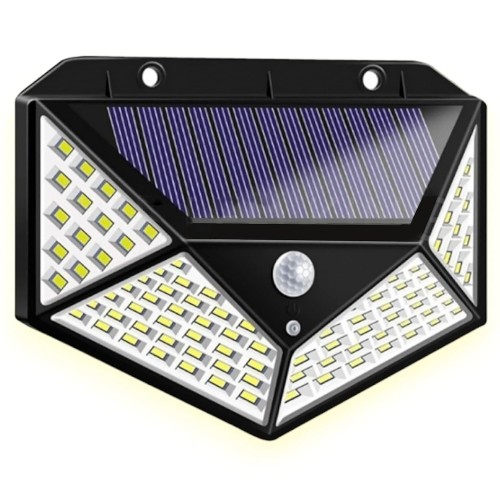 100 LEDs Solar Wall Light Outdoor