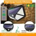 100 LEDs Solar Wall Light Outdoor