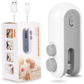 2 in 1 Mini Seal Machine USB Rechargeable