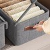 26 Liter Cloth Storage Bins with Transparent Lids