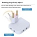 3 Way Power Plug Foldable Adapter