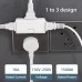 3 Way Power Plug Foldable Adapter