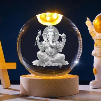3D Crystal LED Ganesha Luxmi