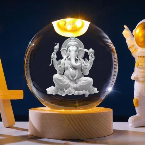 3D Crystal LED Ganesha Luxmi