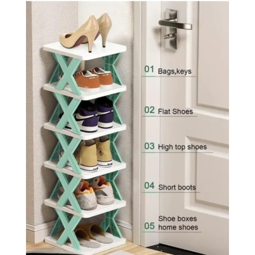 6 Layer Shoe Rack Plastic