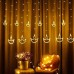 Diya Curtain LED Lights with 6-Big 6-Small Diya