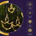 Diya Curtain LED Lights with 6-Big 6-Small Diya