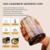 Glass Coffee Mug with Sipper and Leakproof Lid