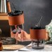 Glass Coffee Mug with Sipper and Leakproof Lid