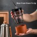 Glass Coffee Mug with Sipper and Leakproof Lid