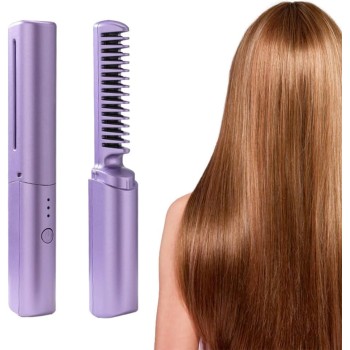Hot Comb Hair Straightener Rechargeable