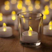 LED Tea Light Candles Diya (Pack of 24)