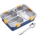 Lunch Box with Spoon & Fork Stainless