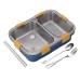 Lunch Box with Spoon & Fork Stainless