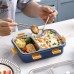 Lunch Box with Spoon & Fork Stainless