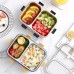 Lunch Box with Spoon & Fork Stainless