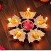 Urli Diya 5 Lotus Brass Finish