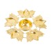 Urli Diya 5 Lotus Brass Finish