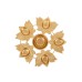 Urli Diya 5 Lotus Brass Finish