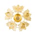Urli Diya 5 Lotus Brass Finish