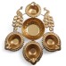 Urli Diya Peacock Brass Finish
