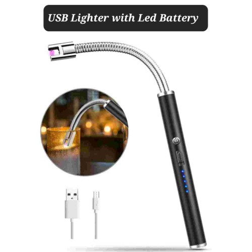 USB Lighter with Led Battery