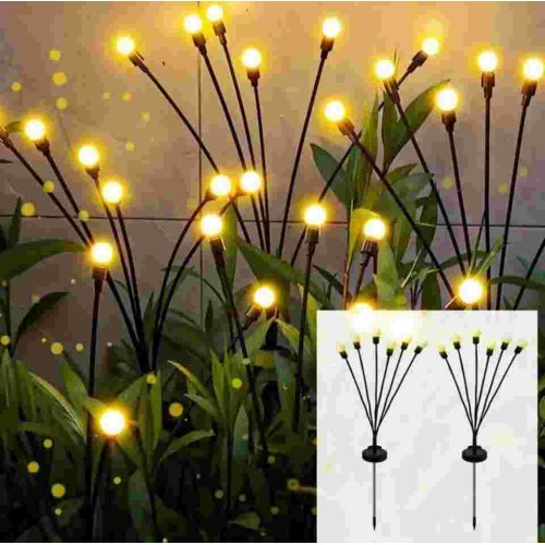 6 Led Outdoor Solar Lights For Garden ( 2pc )