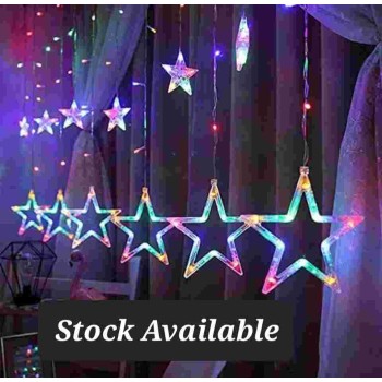 Stars Light 6×6 138 LED Multi-Color Star Curtain LED Light 